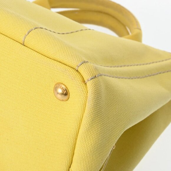 PRADA Canapa mini yellow BN2439 hand bag - Picture 11 of 12